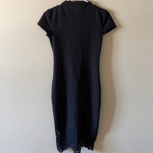 Black fitted dress